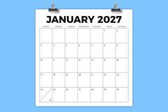 2027 Square Bold 12x12 Calendar Product Image 1