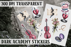 Gothic sticker sheet Magic Scrapbook PNG Spells Witch Product Image 1