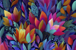 Colorful Floral Pattern Background Product Image 1
