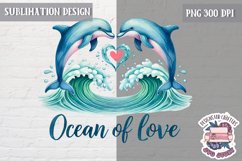 Valentine Love Animals Cute Quote Sublimation Design PNG Product Image 1