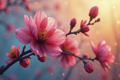 Pink Cherry Blossom background Product Image 1