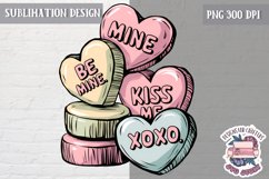 Valentine Quote Symbol Love Sublimation Design PNG Heart Product Image 1