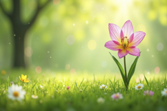 Pink Flower Background Wallpaper Product Image 1