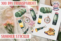 Summer sticker Cute flowers Love Picnic Beach Spring Product Image 1