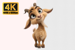 Brown Calming Goat Transparent PNG Product Image 1