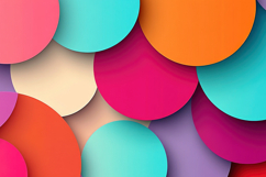 Colorful Overlapping Circles Background Wallpaper Product Image 1