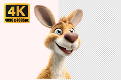 Cartoon Kangaroo Transparent PNG Product Image 1