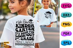 So Long Kindergarten Svg, Png, 1st Grade Here I Come Shirt Product Image 1