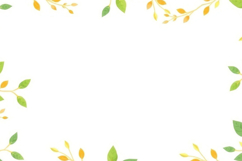 Green Leaves Borders Background Product Image 1