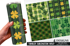 St. Patrick's Day Pattern Tumbler Wrap | Tumbler Wrap Product Image 1