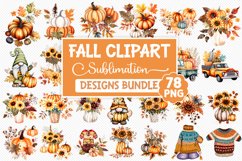 Fall Sublimation Design Bundle - Fall Clipart Sublimation Product Image 2