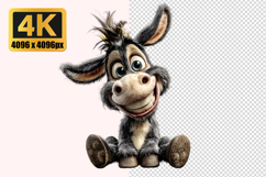 Cheerful Donkey Transparent PNG Product Image 1