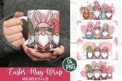 Easter Mug Wrap Design - Easter Gnome Sublimation Product Image 1