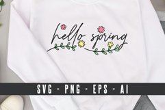 Hello SpringSVG PNG Sublimation Product Image 1