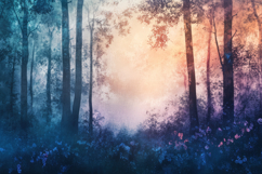 Magical Forest Background Wallpaper Product Image 1