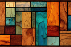 Colorful Wooden Block Pattern Background Wallpaper Product Image 1