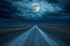 Moonlight Road Background Wallpaper Product Image 1