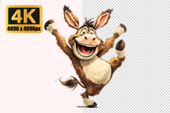 Cartoon Donkey Transparent PNG Product Image 1