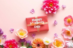 Mother&#039;s Day With Floral Background Product Image 1