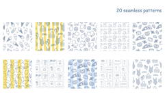 Italian Summer Seamless Patterns Product Image 2