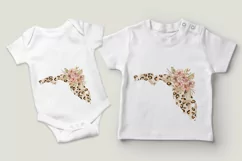 Floral Florida map sublimation / clipart - png file Product Image 9