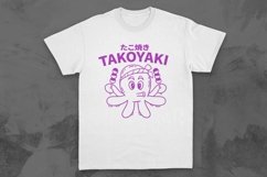 Takoyaki Vintage Japanese T-shirt Design Product Image 1
