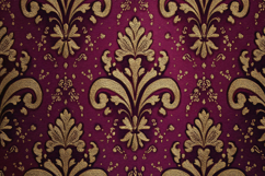 Gold Damask Pattern Background Product Image 1