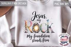 Easter Sublimation Quote Design PNG Religious Jesus Product Image 1