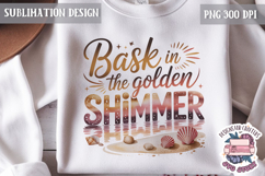 Summer Beach Sea Quote Watercolor Sublimation PNG Product Image 1