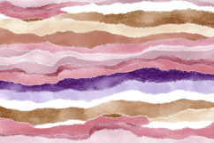 Colorful Watercolor Waves Background Product Image 1