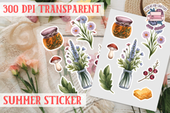 Summer sticker Cute flowers Love Picnic Beach Spring Product Image 1