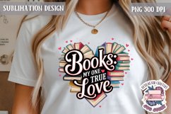 Book Lover Sublimation design Quote Bookish PNG Sign Product Image 1