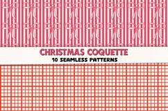 Christmas Coquette Seamless Patterns - 10 Cute Digital Paper Product Image 7