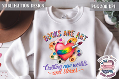 Book Lover Sublimation design Quote Bookish PNG Sign Product Image 1