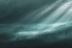 Cloudy Sky And Sunlight Background Product Image 1