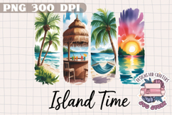 Brush Stroke Summer Holidays Sublimation Design PNG Beach Product Image 1