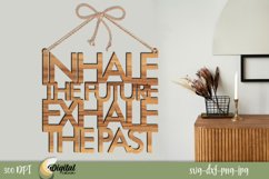 Motivational phrases 3d. Laser Cut Decor. SVG Design. Product Image 1