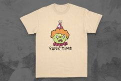 Panic Time Pop Cartoon T-shirt Design Product Image 1