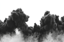 Black Smoke with White Background Wallpaper Product Image 1
