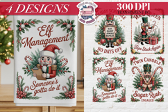 Christmas Vintage Nutcracker Clipart Sublimation 4 PNG Product Image 1