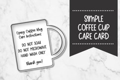 Simple Epoxy Coffee Cup Care Card Product Image 1