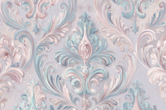 Floral Damask Pattern Background Product Image 1