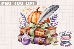 Halloween Cute Watercolor Clipart PNG Pastel Ghost Design Product Image 1