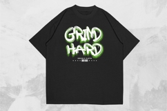 Grind Hard Futuristic Streetwear T-shirt Design Product Image 1