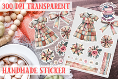 Handmade Crafter sticker flowers Love Patchwork Sewing Knit Product Image 1