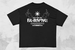 Keep Your Fire Burning Streetwear Typography T-shirt Design Product Image 1