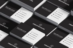 Simple Black Minimalist Business Card Template Product Image 6
