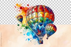 Hot Air Ballon Clipart - 04 Variation Product Image 6
