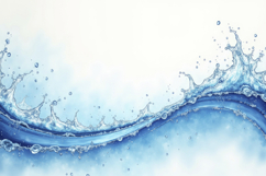 Water Splash Wave Background Wallpaper Product Image 1