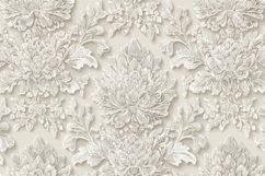 White Floral Background Product Image 1